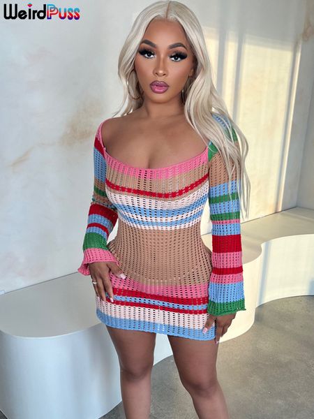 basic casual dresses weird puss coloful knit women dress contrast color striped round neck long sleeve skinny autumn vacation streetwear y2k, Black;gray
basic casual dresses weird puss coloful knit women dress contrast color striped round neck long sleeve skinny autumn vacation streetwear y2k, Black;gray