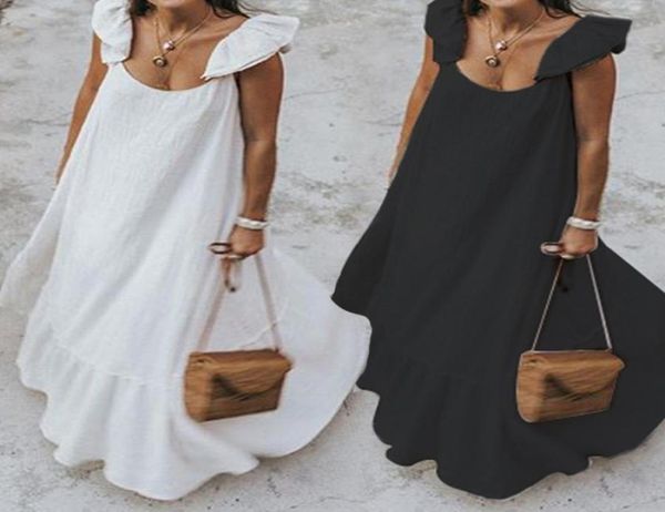 celmia 2020 summer ruffles sundress women bohemian solid maxi dress casual loose female sleeveless robe long vestidos plus size4879618, Black;gray
celmia 2020 summer ruffles sundress women bohemian solid maxi dress casual loose female sleeveless robe long vestidos plus size4879618, Black;gray
