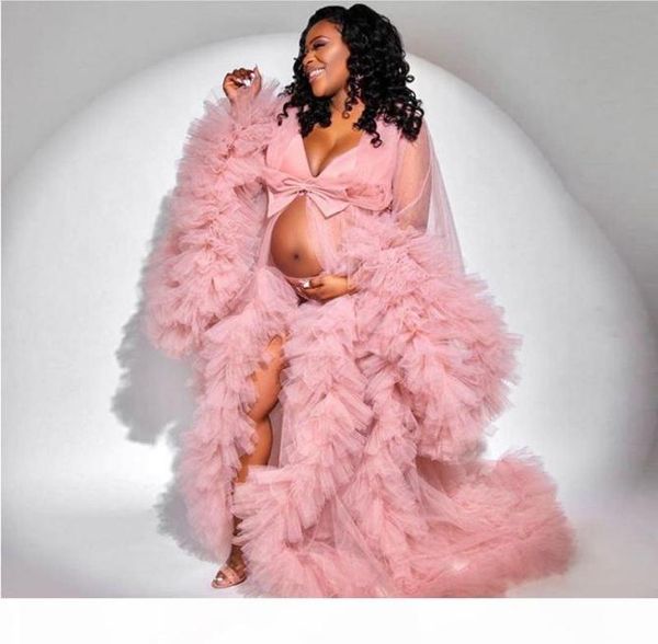 ruffles pink tulle kimono women dress robe for poshoot extra puffy sleeves prom gowns african cape cloak maternity dress pog2242516, Black
ruffles pink tulle kimono women dress robe for poshoot extra puffy sleeves prom gowns african cape cloak maternity dress pog2242516, Black