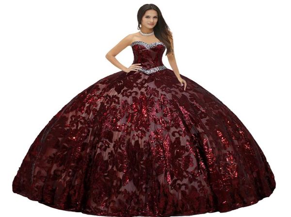 sparkle full metallic sequin lace wine red quinceanera dresses ball gown vshaped waistline crystals bodice for girls 15th birthda7887826, Blue;red
sparkle full metallic sequin lace wine red quinceanera dresses ball gown vshaped waistline crystals bodice for girls 15th birthda7887826, Blue;red