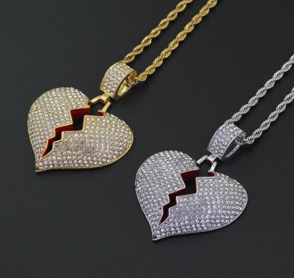 new broken heart pendant necklace hip hop necklaces fully iced out bling rhinestone women men jewelry with 24quot c5322552, Silver
new broken heart pendant necklace hip hop necklaces fully iced out bling rhinestone women men jewelry with 24quot c5322552, Silver