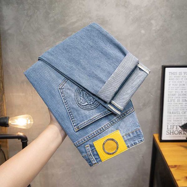 designer jeans for men luxury spring/summer new bundy blue elastic mid waist slim fit small straight barrel european men's thin jeans f
designer jeans for men luxury spring/summer new bundy blue elastic mid waist slim fit small straight barrel european men's thin jeans f