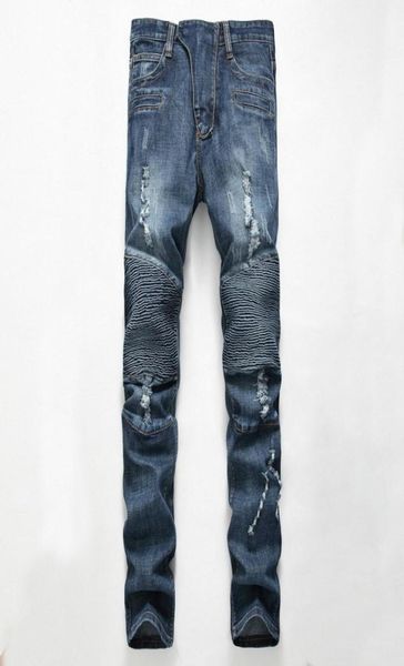 men039s ripped jeans new designer long regular trousers creased midrise straight pants with holes distressed light jeans 5837415, Blue
men039s ripped jeans new designer long regular trousers creased midrise straight pants with holes distressed light jeans 5837415, Blue