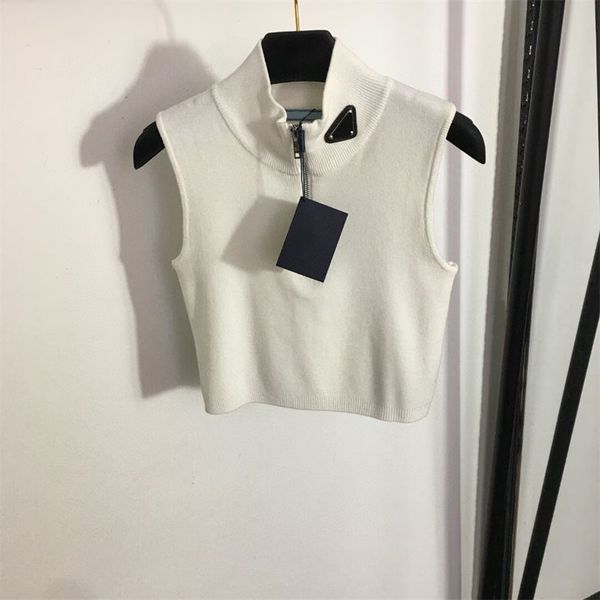 womens knit t shirts designer jumper pullover cropped zipper stand collar shirt fashion woman summer sleeveless tees women knitting casual, White
womens knit t shirts designer jumper pullover cropped zipper stand collar shirt fashion woman summer sleeveless tees women knitting casual, White