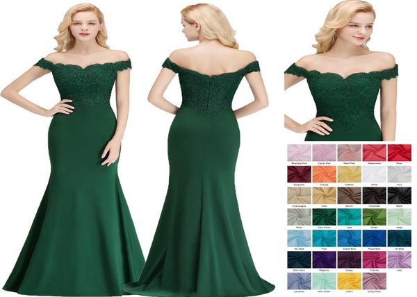 2018 new dark green bridesmaid dresses mermaid off shoulder lace appliqued lycra wedding guest dress bm00651284931, White;pink
2018 new dark green bridesmaid dresses mermaid off shoulder lace appliqued lycra wedding guest dress bm00651284931, White;pink