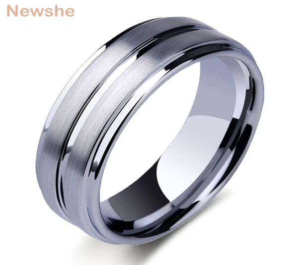 newshe tungsten carbide rings for men groove ring 8mm mens wedding band charm jewelry gift size 813 trx061 2103103499254, Silver
newshe tungsten carbide rings for men groove ring 8mm mens wedding band charm jewelry gift size 813 trx061 2103103499254, Silver