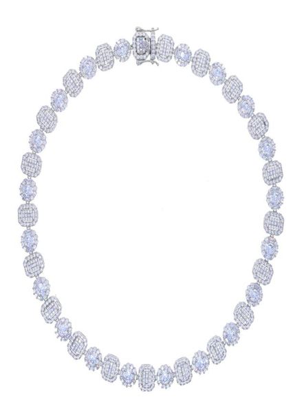 41cm goth chains tennis necklace zirconia stones chain necklaces for women engagement wedding party choker jewelry accessory hallo6923910, Silver
41cm goth chains tennis necklace zirconia stones chain necklaces for women engagement wedding party choker jewelry accessory hallo6923910, Silver