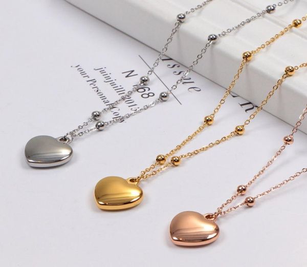 three dimensional love color gold necklace rose gold chain jewelry color fast anti allergy3160062, Silver
three dimensional love color gold necklace rose gold chain jewelry color fast anti allergy3160062, Silver
