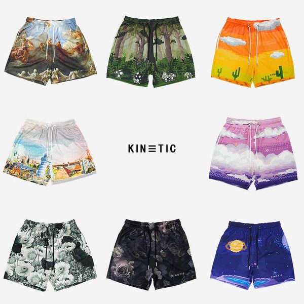 kin american casual sports shorts fitness mesh quarter pants digital print breathable and loose fitting, White;black
kin american casual sports shorts fitness mesh quarter pants digital print breathable and loose fitting, White;black
