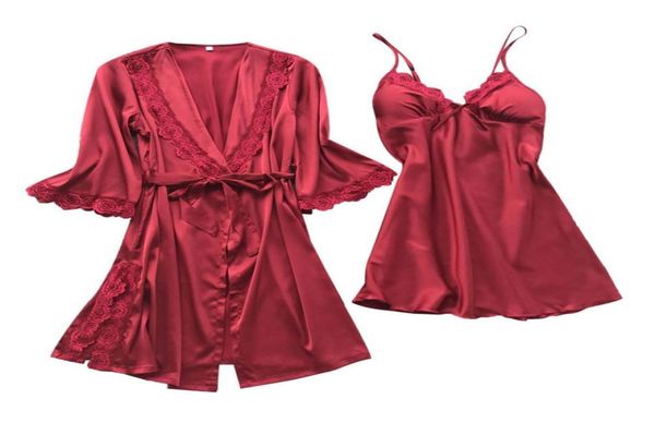 solid woman cloak set sleepwear lingerie lace temptation belt underwear nightdress home clothes pijama mujer 40mr73480744, Black;red
solid woman cloak set sleepwear lingerie lace temptation belt underwear nightdress home clothes pijama mujer 40mr73480744, Black;red