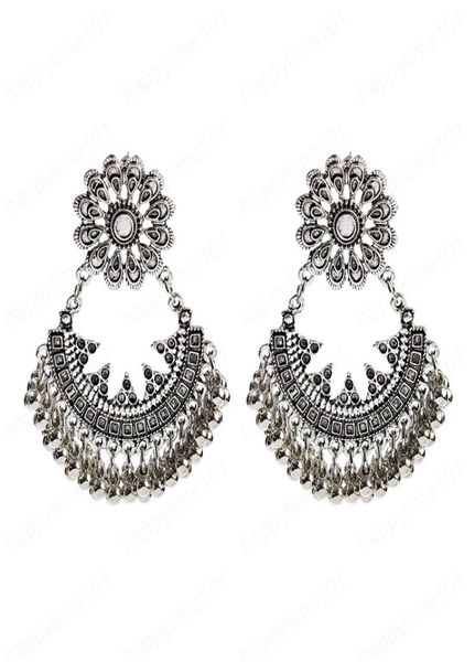 vintage flower earrings for women brincos ethnic boho bells tassel jhumka earrings indian jewelry4639816, Silver
vintage flower earrings for women brincos ethnic boho bells tassel jhumka earrings indian jewelry4639816, Silver