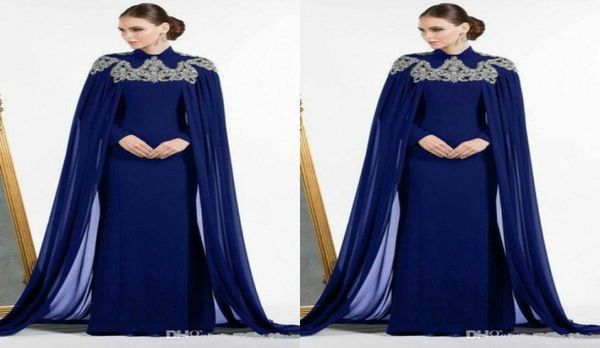 arabic dark blue dubai evening dresses with cape beaded high neck fitted mermaid long prom dress long sleeve kaftan morocco mom dr9658802, Black;red
arabic dark blue dubai evening dresses with cape beaded high neck fitted mermaid long prom dress long sleeve kaftan morocco mom dr9658802, Black;red