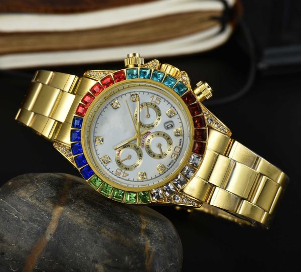 the world's leading r olax watch market quartz rainbow steel band men's and women's with gift box, Slivery;golden
the world's leading r olax watch market quartz rainbow steel band men's and women's with gift box, Slivery;golden