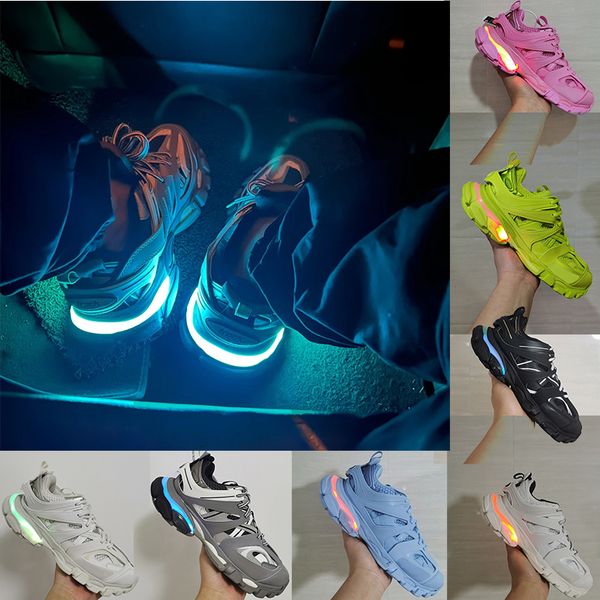 luxury brand designer womens mens casual shoe balencaigas track 3 3.0 led sneaker lighted gomma leather trainer nylon printed platform sneak, Black
luxury brand designer womens mens casual shoe balencaigas track 3 3.0 led sneaker lighted gomma leather trainer nylon printed platform sneak, Black