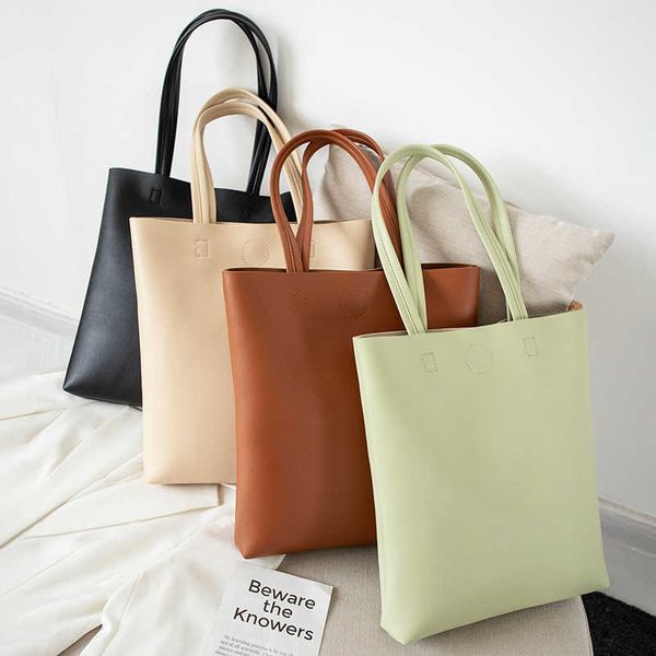 women's bag new soft leather tote bag student versatile simple large capacity one shoulder handbag
women's bag new soft leather tote bag student versatile simple large capacity one shoulder handbag