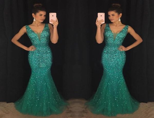 2017 graceful green prom evening dresses mermaid deep vneck major beaded long celebrity formal gowns dress for party wear custom 6482363, Black
2017 graceful green prom evening dresses mermaid deep vneck major beaded long celebrity formal gowns dress for party wear custom 6482363, Black