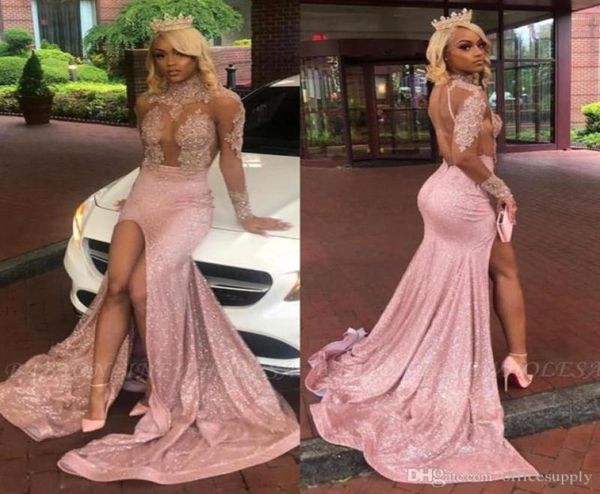 long sleeves high neck lace mermaid prom dresses 2022 pink black girls lace applique split backless sweep train evening gowns3228058
long sleeves high neck lace mermaid prom dresses 2022 pink black girls lace applique split backless sweep train evening gowns3228058