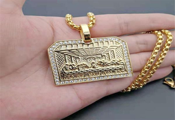 hip hop iced out bling the last supper pendant necklace for men gold color stainless steel necklaces male religious jewelry n745214034, Silver
hip hop iced out bling the last supper pendant necklace for men gold color stainless steel necklaces male religious jewelry n745214034, Silver