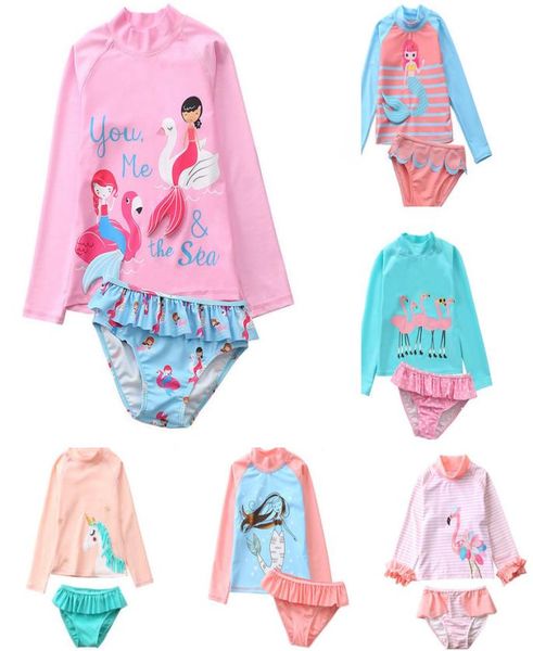16 styles kids twopieces long 3d mermaid pineapple flamingos swimwear girls bodysuit swimsuits kid bikini ruffle beach sport bath4460429, Blue
16 styles kids twopieces long 3d mermaid pineapple flamingos swimwear girls bodysuit swimsuits kid bikini ruffle beach sport bath4460429, Blue