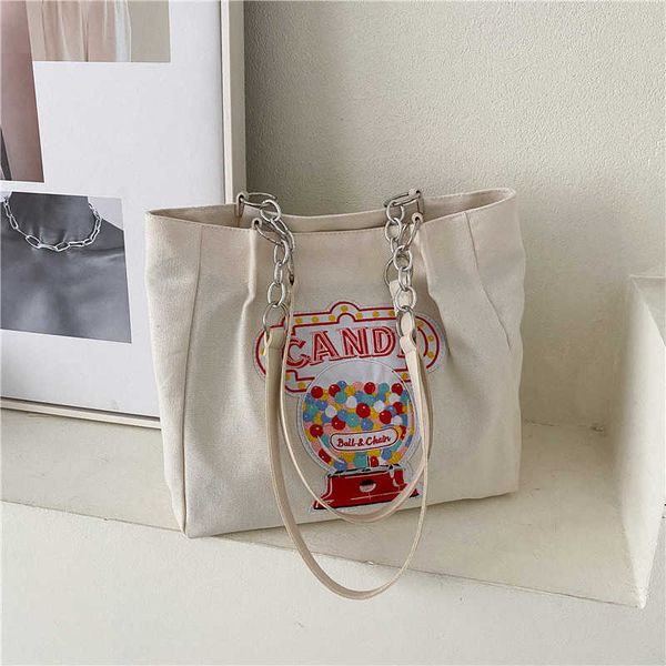 large capacity bag women's summer new versatile canvas bag single shoulder bag college student class tote bag
large capacity bag women's summer new versatile canvas bag single shoulder bag college student class tote bag