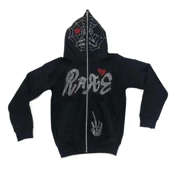 women's hoodies sweatshirts y2k full zip up hoodie sweatshirt men gothic s spider web hip hop grunge skeleton oversized jacket coat 230, Black
women's hoodies sweatshirts y2k full zip up hoodie sweatshirt men gothic s spider web hip hop grunge skeleton oversized jacket coat 230, Black