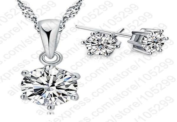 grade wedding jewelry set austria crystal stud earrings necklace 925 pendant necklace nice3584089, Silver
grade wedding jewelry set austria crystal stud earrings necklace 925 pendant necklace nice3584089, Silver