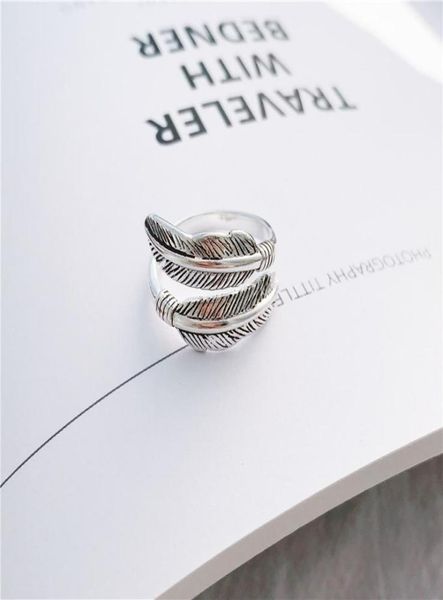s1015 fashion jewelry s925 sterling sliver ring cat vintage feather open finger ring5153098, Silver
s1015 fashion jewelry s925 sterling sliver ring cat vintage feather open finger ring5153098, Silver