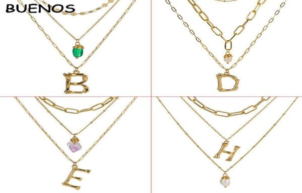 pendant necklaces buenos multilayer letter initial necklace women az fashion pearl zircon natural stone gold chain jewelry6356937, Silver
pendant necklaces buenos multilayer letter initial necklace women az fashion pearl zircon natural stone gold chain jewelry6356937, Silver