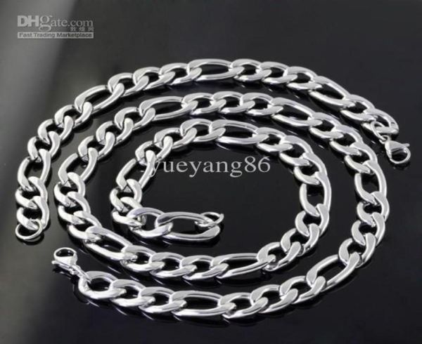 11mm 1set 127g highly mirror polishing stainless steel figaro chain 236 necklace amp 9 braceletfashion mens jewelry set4689384, Silver
11mm 1set 127g highly mirror polishing stainless steel figaro chain 236 necklace amp 9 braceletfashion mens jewelry set4689384, Silver