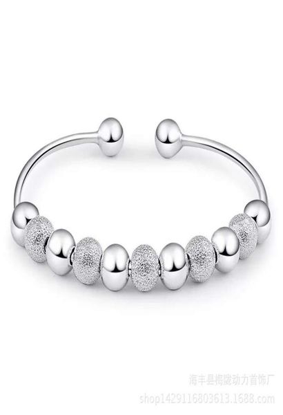 925 sterling silver items jewelry petty polished beads charm bracelets bangle chinese lucky blessing open design9696270, Black
925 sterling silver items jewelry petty polished beads charm bracelets bangle chinese lucky blessing open design9696270, Black