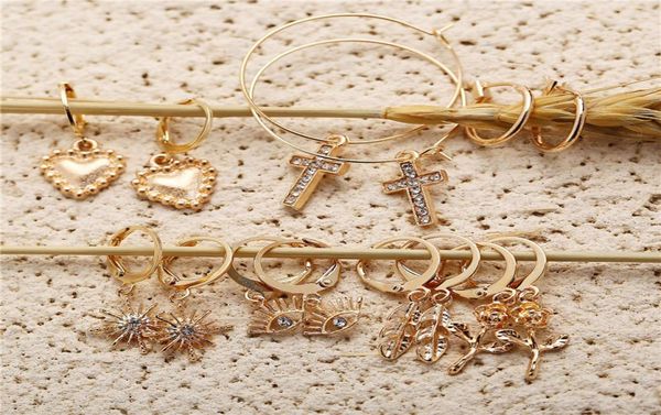 8seasons european and american fashion creative personalized heartshaped earrings new trend for street pography7 pcset6197167, Golden;silver
8seasons european and american fashion creative personalized heartshaped earrings new trend for street pography7 pcset6197167, Golden;silver