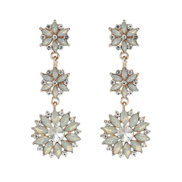 fashion opal crystal long drop earrings women bridal earrings for party jcc0763333679, Silver 
fashion opal crystal long drop earrings women bridal earrings for party jcc0763333679, Silver