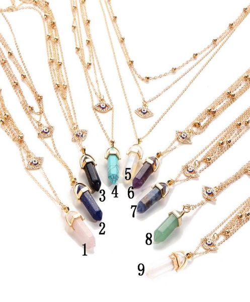 blue evil eye stone necklaces women natural crystal quartz chakra bullet hexagonal prism point healing pendant beads necklace fash9007701, Silver
blue evil eye stone necklaces women natural crystal quartz chakra bullet hexagonal prism point healing pendant beads necklace fash9007701, Silver