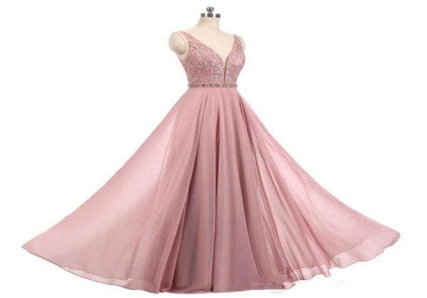 new 2019 real blush pink dresses v neck sleeveless beads a line long chiffon formal prom dresses evening party gown mother dresses5157902, Black
new 2019 real blush pink dresses v neck sleeveless beads a line long chiffon formal prom dresses evening party gown mother dresses5157902, Black