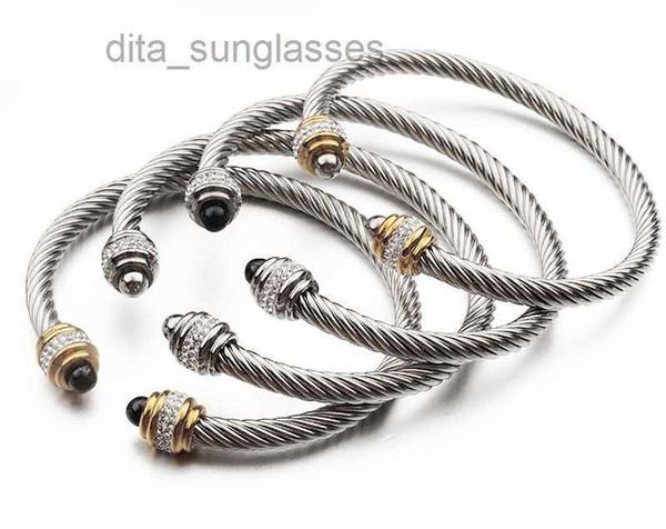 bracelet dy luxury designer twisted pearl head women fashion versatile twist bracelets jewelry platinum plated wedding gifts 5mm, Black
bracelet dy luxury designer twisted pearl head women fashion versatile twist bracelets jewelry platinum plated wedding gifts 5mm, Black