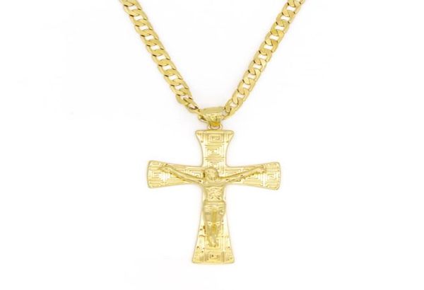 solid 10k yellow gold filled jesus wide cross charm big pendant 5535mm with 24quot miami cuban chain 6005mm6263515, Silver
solid 10k yellow gold filled jesus wide cross charm big pendant 5535mm with 24quot miami cuban chain 6005mm6263515, Silver