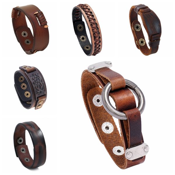 leather bracelet for men genuine wristband leather cuff bangle bracelet with snap fastener adjustable jewelry accessories, White
leather bracelet for men genuine wristband leather cuff bangle bracelet with snap fastener adjustable jewelry accessories, White