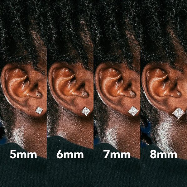 hip hop rapper men stud earrings jewelry gold silver foursquare diamond square big zircon earrings night club jewelry accessories 3mm 4mm 5m, Golden
hip hop rapper men stud earrings jewelry gold silver foursquare diamond square big zircon earrings night club jewelry accessories 3mm 4mm 5m, Golden
