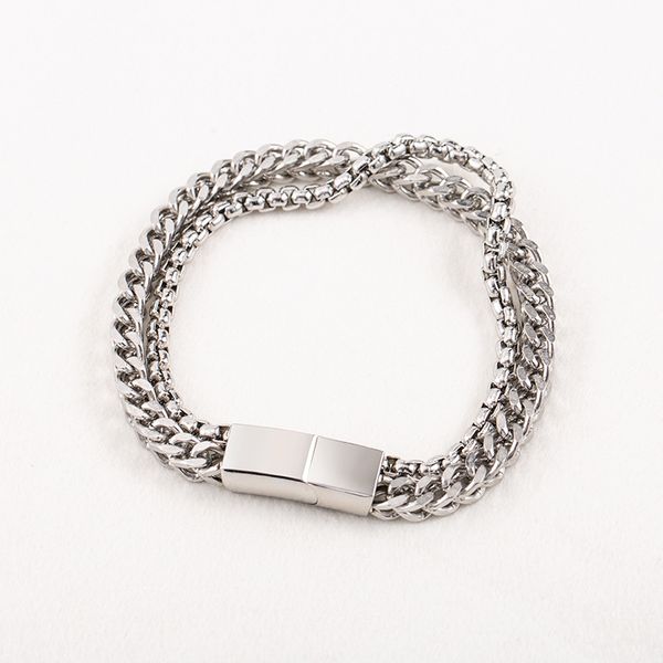 cross border foreign trade new hand jewelry, european and american hip-hop, domineering and fashionable titanium steel men's double lay, Golden;silver
cross border foreign trade new hand jewelry, european and american hip-hop, domineering and fashionable titanium steel men's double lay, Golden;silver