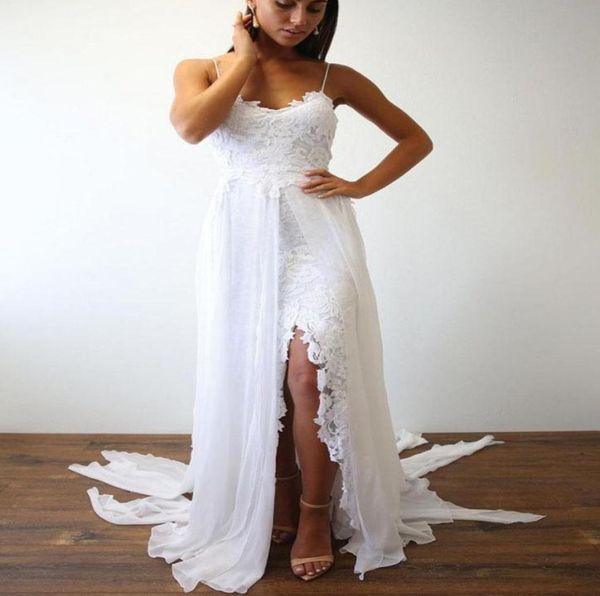 fashion beach summer wedding dresses bridal gown spaghtti straps slit lace chiffon white court train country designer wedding dres9167133
fashion beach summer wedding dresses bridal gown spaghtti straps slit lace chiffon white court train country designer wedding dres9167133