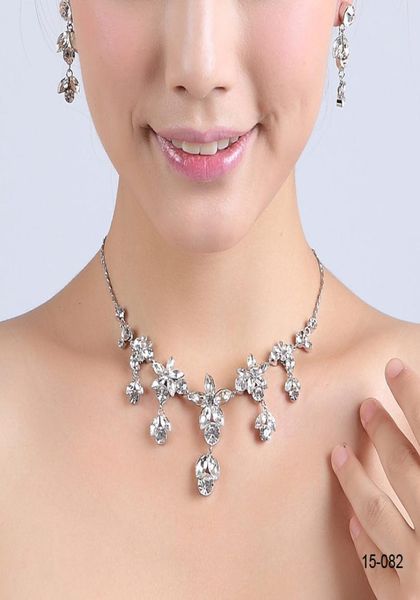 15082 bridal necklace elegant silver plated rhinestone earrings jewelry set accessories for prom dresses evening dress3115553, White
15082 bridal necklace elegant silver plated rhinestone earrings jewelry set accessories for prom dresses evening dress3115553, White