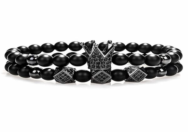 crown charm bracelet 6mm black round natural stone beads cubic micro pave cz women gold bracelet men pulseira bileklik6775984, White
crown charm bracelet 6mm black round natural stone beads cubic micro pave cz women gold bracelet men pulseira bileklik6775984, White
