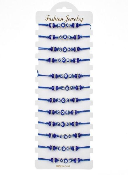 12pcsset turkey blue evil eye bracelet women handmade rope chain crystal beads bracelets girl birthday party jewelry gift3120734, Black
12pcsset turkey blue evil eye bracelet women handmade rope chain crystal beads bracelets girl birthday party jewelry gift3120734, Black
