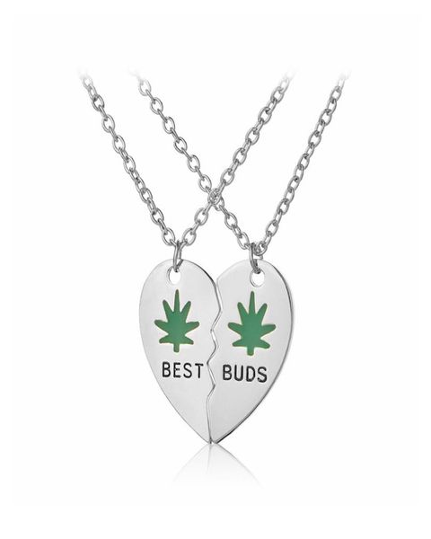 buds necklace enamel weed leaves broken heart pendant necklaces good friends bff jewelry gifts4612294, Silver
buds necklace enamel weed leaves broken heart pendant necklaces good friends bff jewelry gifts4612294, Silver