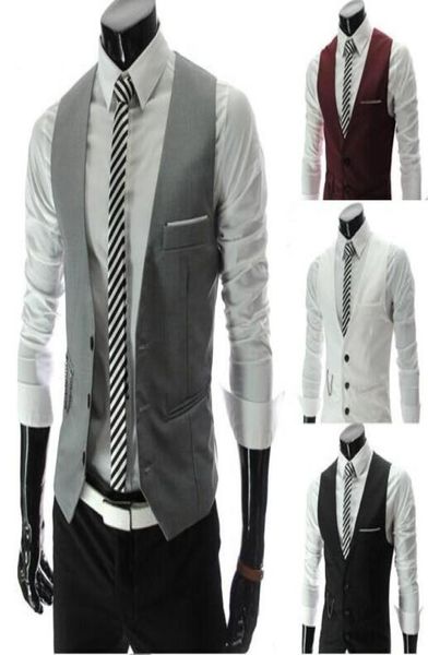 men vests outerwear groomsmens vest 2015 korean slim fit stylish short coats suit blazer jackets coats wedding mens vneck vest4818278, Black
men vests outerwear groomsmens vest 2015 korean slim fit stylish short coats suit blazer jackets coats wedding mens vneck vest4818278, Black