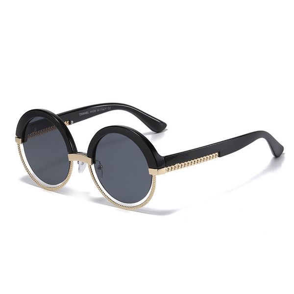 luxury sunglasses round black lens designer letter womens mens goggle senior fashion chan eyewear for women eyeglasses frame vintage fashion, White;black
luxury sunglasses round black lens designer letter womens mens goggle senior fashion chan eyewear for women eyeglasses frame vintage fashion, White;black
