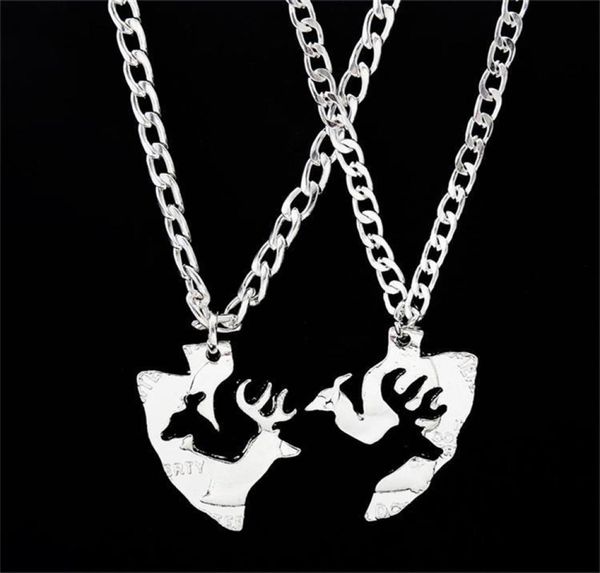 buck and doe couples puzzle necklace set interlocking coin love pendant friends necklaces4752274, Silver
buck and doe couples puzzle necklace set interlocking coin love pendant friends necklaces4752274, Silver