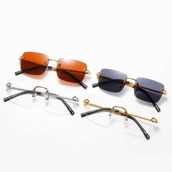 Fashion Leopard head designer sunglasses Fashion card family large box men's and women's metal twist leg Sunglasses frameless fashion glasses with logo box
Fashion Leopard head designer sunglasses Fashion card family large box men's and women's metal twist leg Sunglasses frameless fashion glasses with logo box