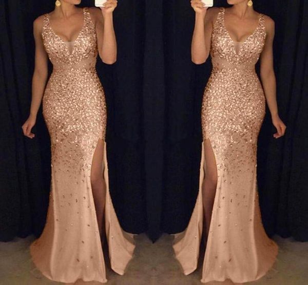 party night dress women sequin prom gold dresses bridesmaid v neck long elegant summer dress robe femme 20192666368, Black;gray
party night dress women sequin prom gold dresses bridesmaid v neck long elegant summer dress robe femme 20192666368, Black;gray