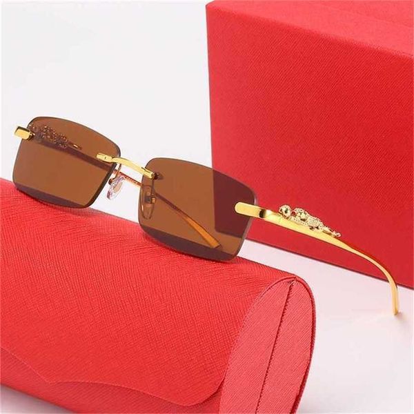 new stereo leopard head men's and women's trendy street sunglasses frameless copying square glasseskajia new, White;black
new stereo leopard head men's and women's trendy street sunglasses frameless copying square glasseskajia new, White;black